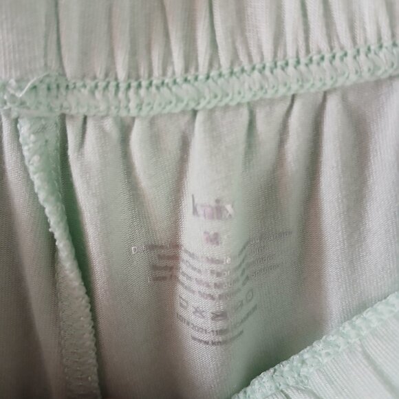Knix Pajama Set Size Medium Mint Green Lace Cami and Shorts - Picture 11 of 11